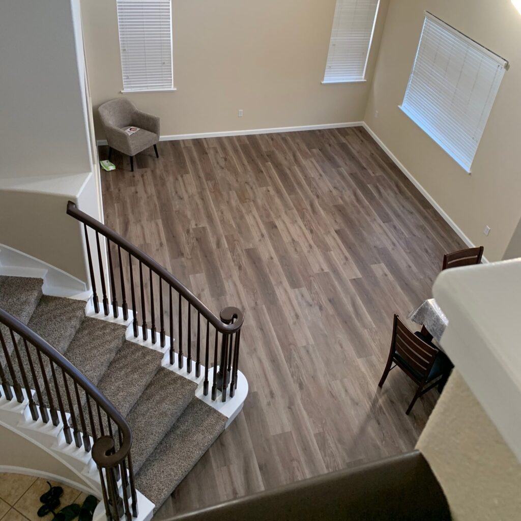 Luxury vinyl plank installation in Warminster, PA
