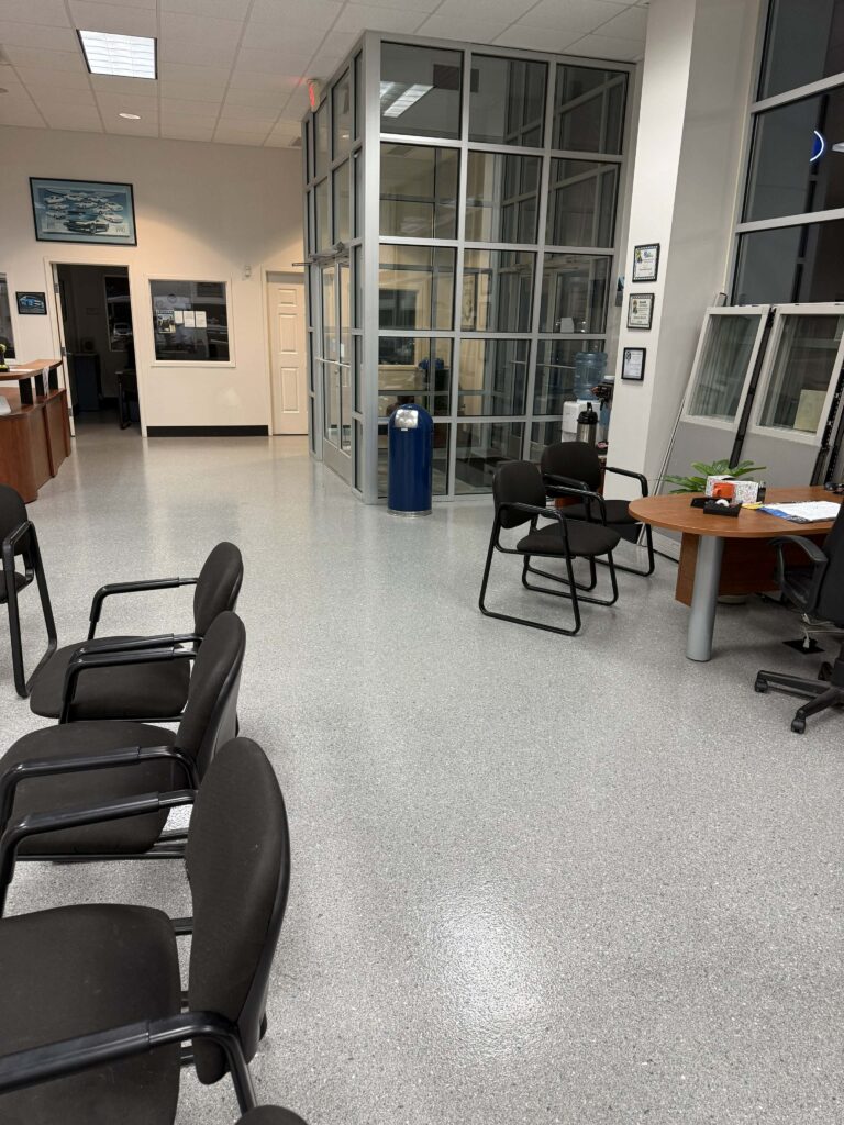 commercial space epoxy flooring richboro pa