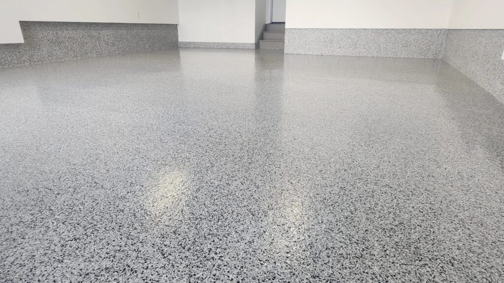 Finished epoxy garage floor in Richboro, PA