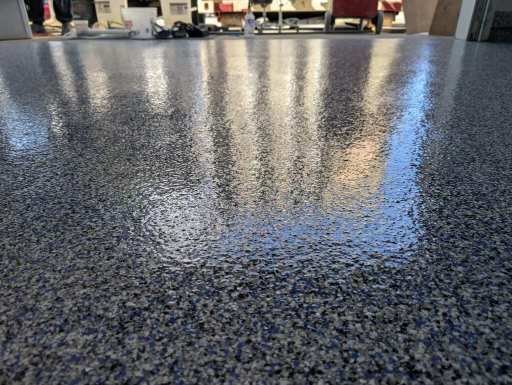 Epoxy garage floor coating in Richboro, PA